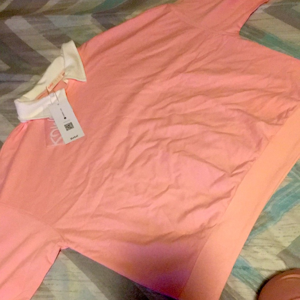 Pink collared sweater, Brand-ROMWE. Size-Small